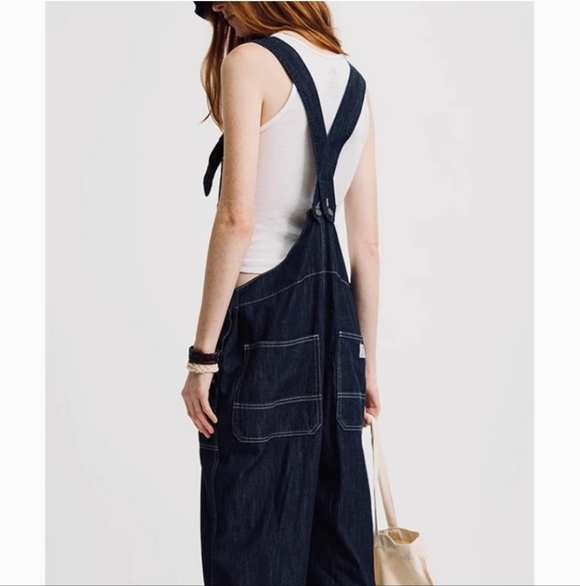 DENIMIST TIE STRAPS RELAXED OVERALLS RETAIL PRICE $465 SIZE XS NWOT - Picture 15 of 16